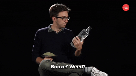 Booze Vs Weed GIF by BuzzFeed