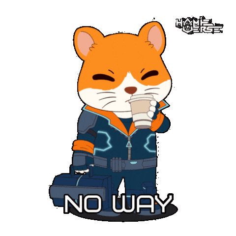 No Way Wtf Sticker by Hamieverse