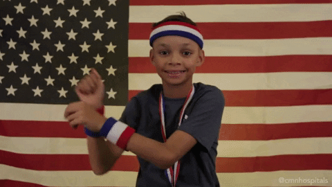 Gold Medal America GIF by Children's Miracle Network Hospitals