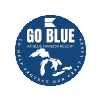 Go Blue Lake Michigan Sticker by Blue Harbor Resort