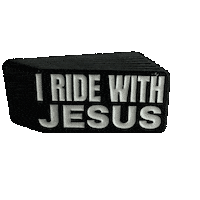 pinnedpins jesus ride christian pin Sticker