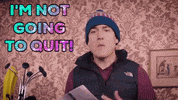 Never Give Up Fah GIF by FoilArmsandHog