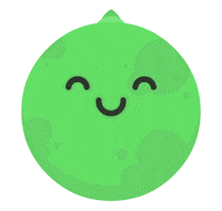 Happy Sweet Pea Sticker by Shallow Lagoon