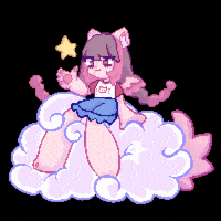 Oriineku cat pixel pixelart kawaii GIF