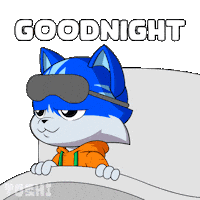 Sleepy Good Night Sticker by Toshithecat