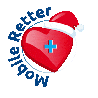 Frohe Weihnachten Lebenretten Sticker by Mobile Retter e.V.