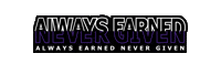 Kormodiv kormodiv teamkormodiv always earned never given Sticker
