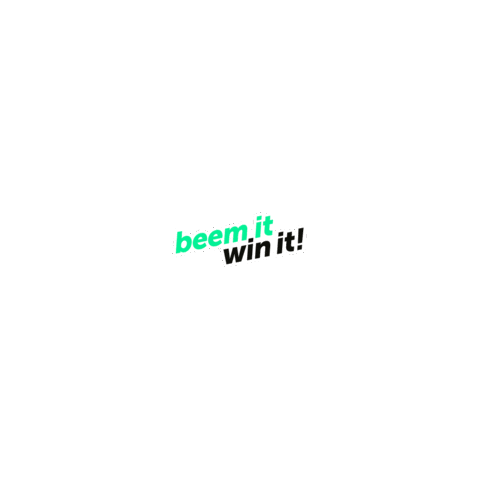 beemnow giphyupload zoom beem win it Sticker