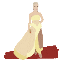 Red Carpet Fashion Sticker