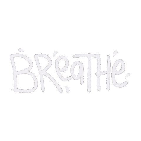 mackotamago giphyupload typography breathe font Sticker