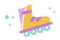 Rollerskate Moving Sticker by theinstagramexpert