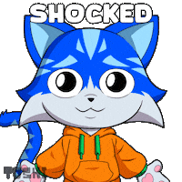 What The Wow Sticker by Toshithecat