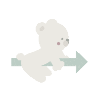 Arrows くま Sticker