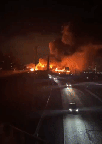 Massive Fire Burns at Passaic Chemical Plant