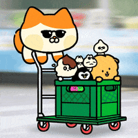 Happy Fun GIF by LINE FRIENDS