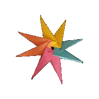 Star Origami Sticker