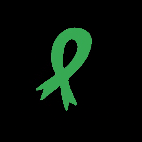 dfikar giphygifmaker green cancer ribbon GIF