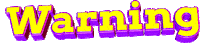 text warning Sticker