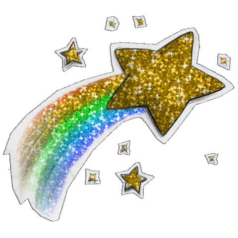 Shooting Star Space Sticker by lenay