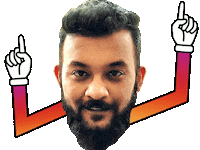 Bhukkad Sticker by BORN ON INSTAGRAM