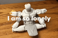 Action Figures I Am So Lonely GIF