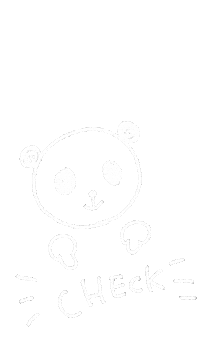 emiu kawaii white panda simple Sticker