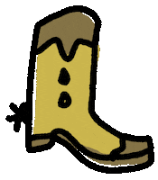 Cowboy Boot Sticker