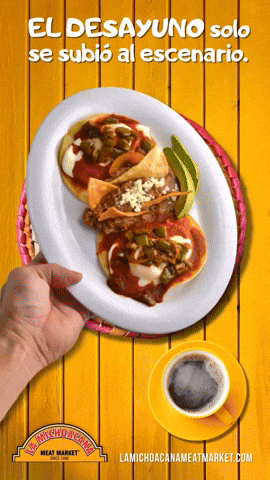 Coffee Breakfast GIF by La Michoacana Meat Market