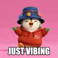 Penguin Vibing GIF by ZaddyFi