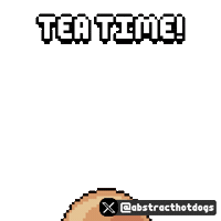 Jumping Tea Time Sticker by HotDogs