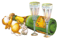 champagne Sticker