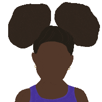 Black Kids Girl Sticker