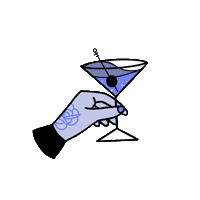 Tattoo Martini Sticker