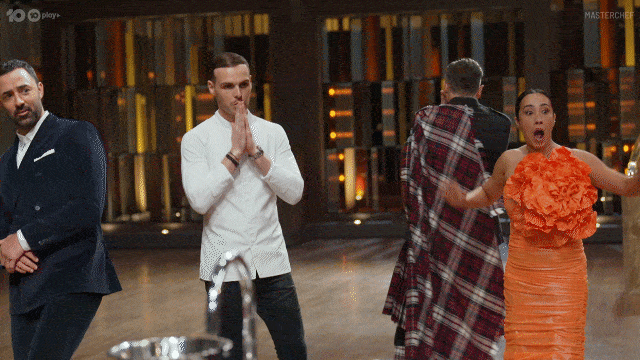 Scared Stress GIF by MasterChefAU