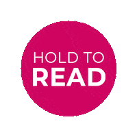 Pink Hold To Read Sticker by foreveryourslingerie