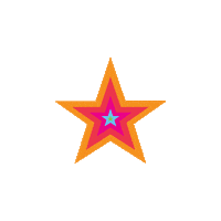 rainbow star Sticker by Pret USA