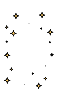 Stars Flashing Sticker