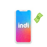 indi_app money make money indi money signs Sticker
