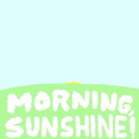 Morning, sunshine!