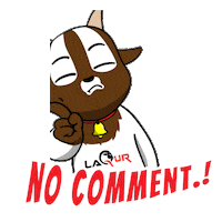 No Comment Sticker by Laquraqiqah