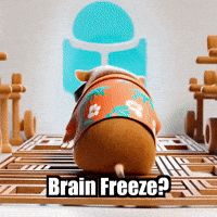 Brain Freeze Struggling GIF by Guinea Gambino