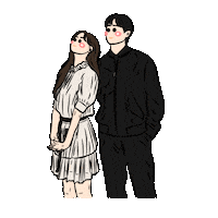 Netflix Couple Sticker by yemsstudio