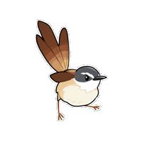 Firuo_drawingbirds bird 鳥 灰頭鷦鶯 prinia flaviventris Sticker