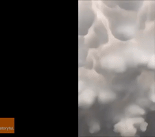Surreal Mammatus Clouds Form During Oklahoma Storm