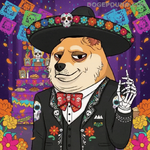 Posing Day Of The Dead GIF by Doge Pound
