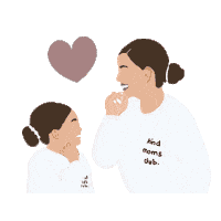 Hustlingmamis love pretty mom kind Sticker