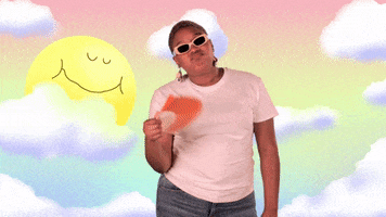 In The Clouds Fan GIF by GIPHY Studios 2021