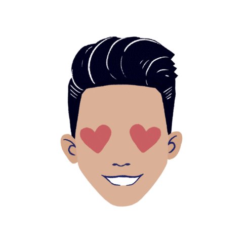 In Love Corazon Sticker