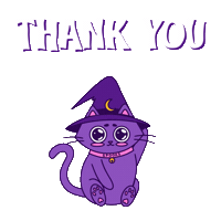 Thank U Sticker by Spooks The Cat