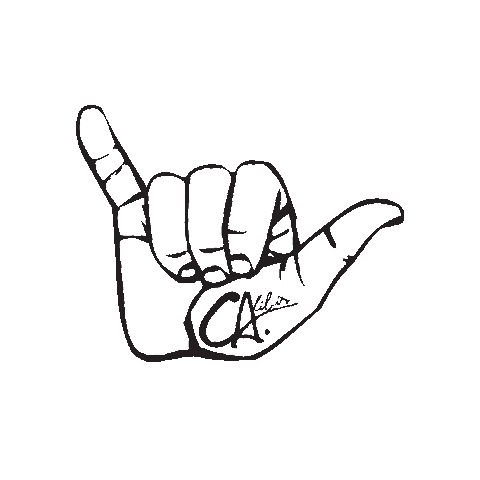 Calibis giphygifmaker peace shaka alllove Sticker